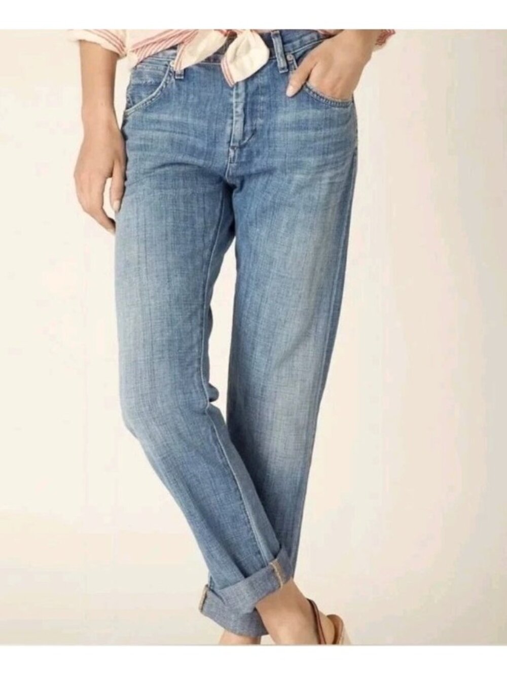 Citizens of Humanity Daisy Jeans Womens 27 Relaxed Tapered Leg Blue Denim